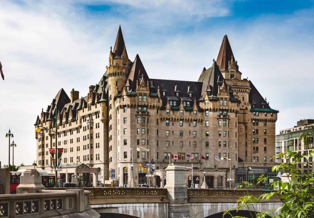 Drop by the Fairmont Chateau Laurier.