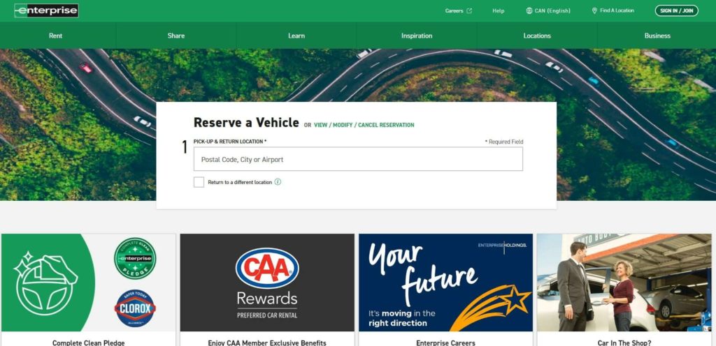 Enterprise's Homepage