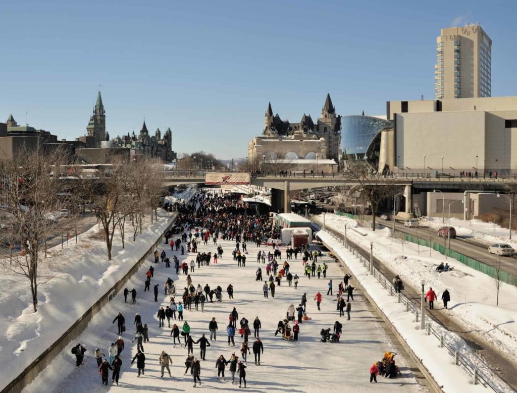 Go ice skating at Rideau Canal Skateway.