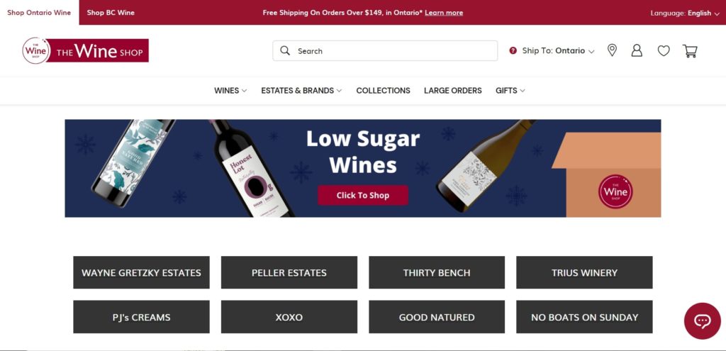 The Wine Shop's Homepage
