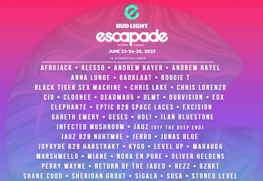 Escapade Music Festival