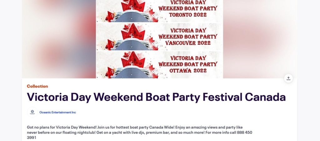 Victoria Day Weekend Boat Party Ottawa 2023