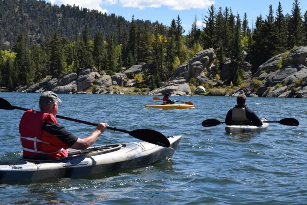 Paddle through the maze along the water