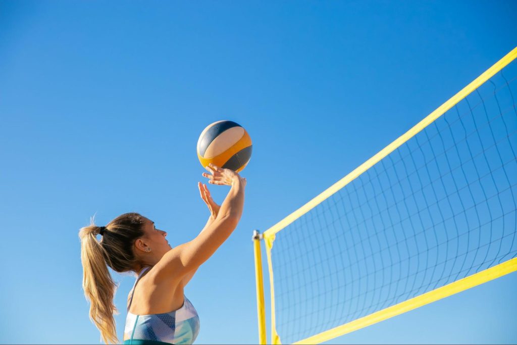 Play some volleyball