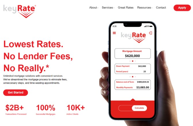 keyrate homepage
