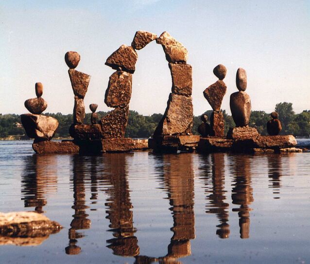 The sculptures are a seasonal phenomenon