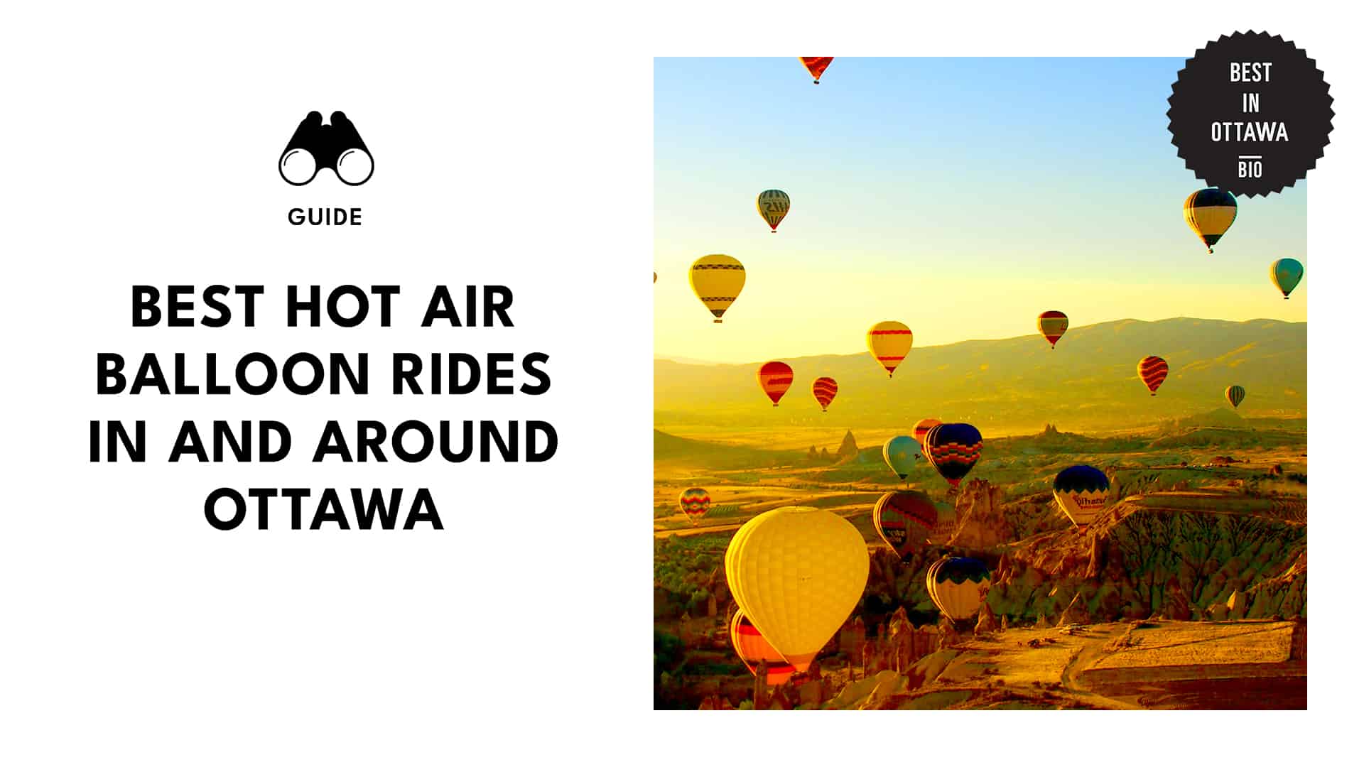 Enchanting Hot Air Balloon Experiences in and Around Ottawa