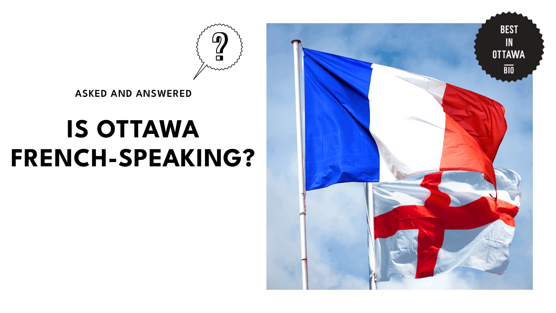 Do Ottawans speak English or French