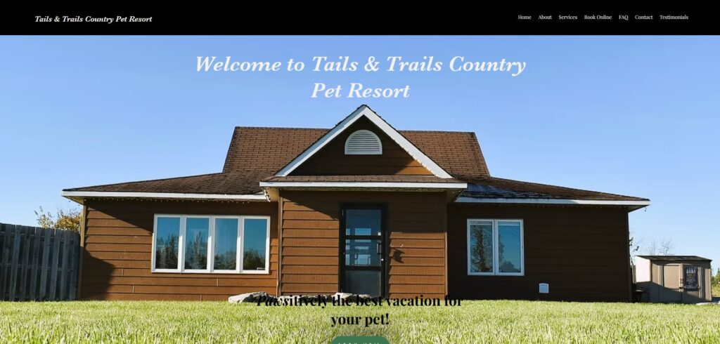 tails and trails country pet resort homepage