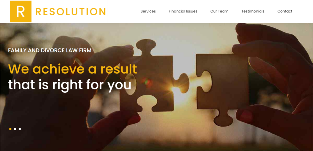 resolution homepage