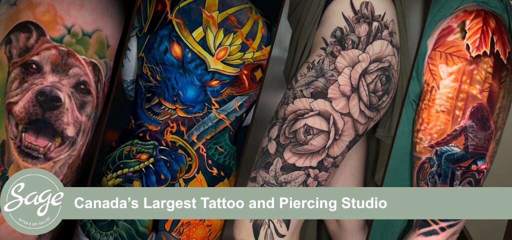 sage tattoo and art gallery banner