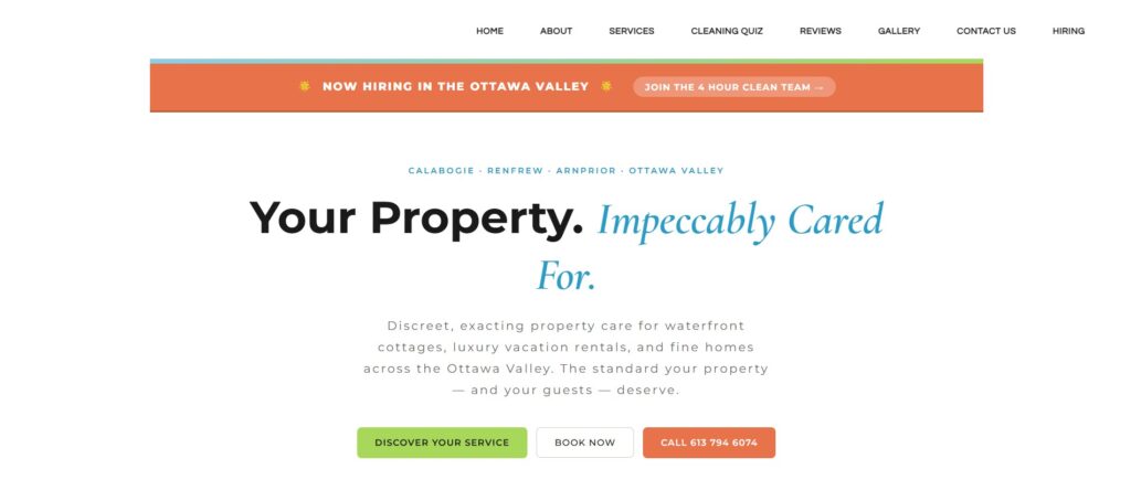 4 hour clean homepage