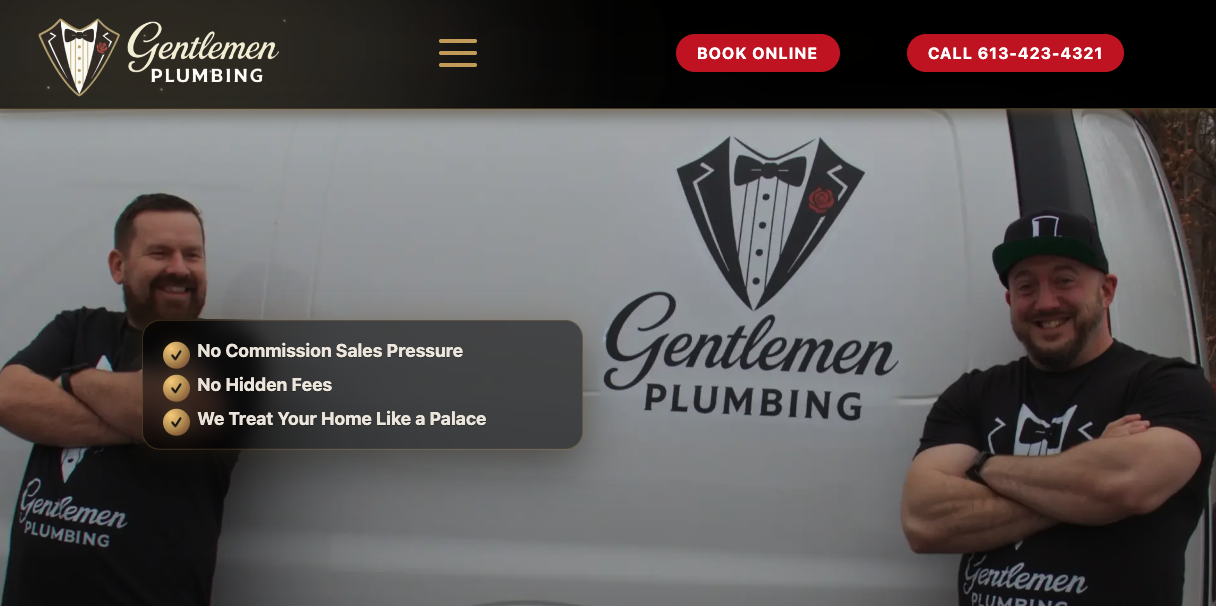 gentlemen plumbing banner